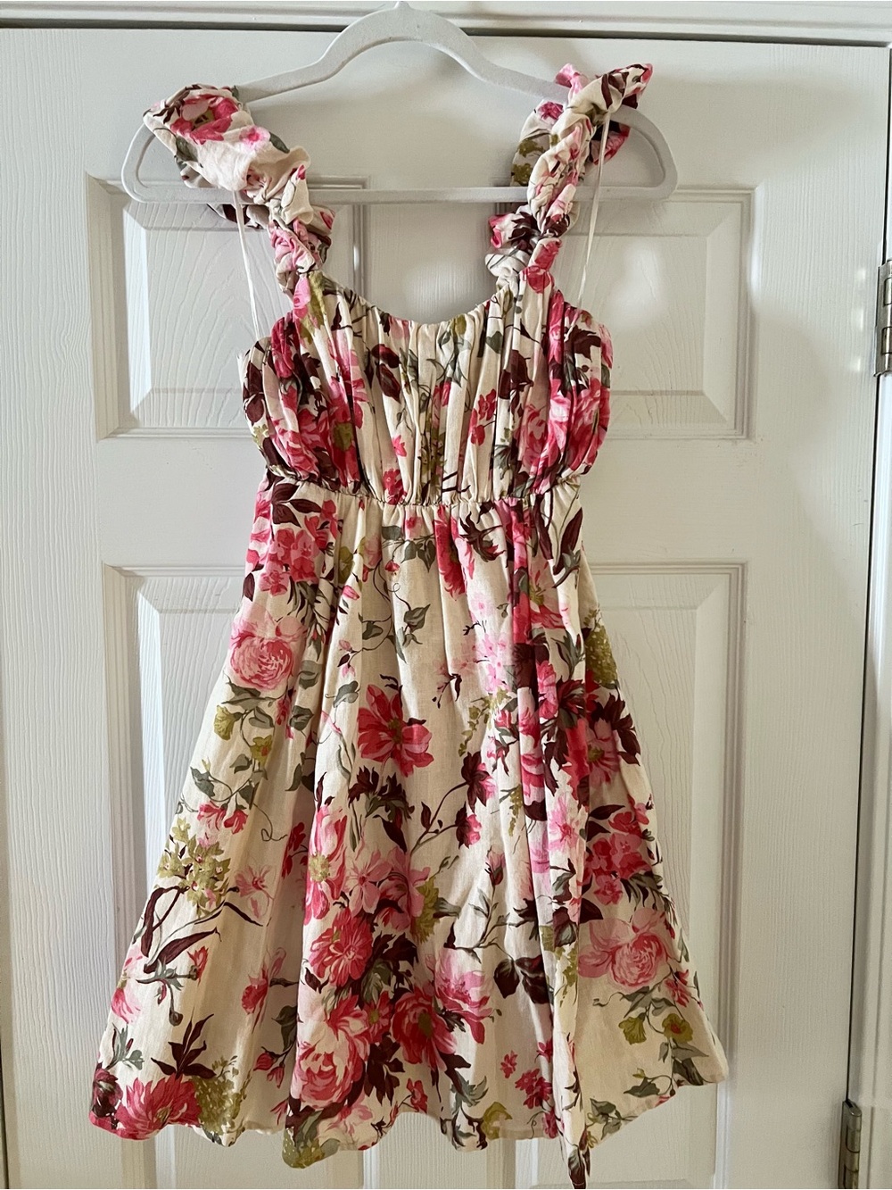Floral Pink and Cream Sundress